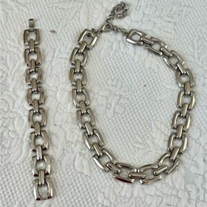 Matching necklace and bracelet